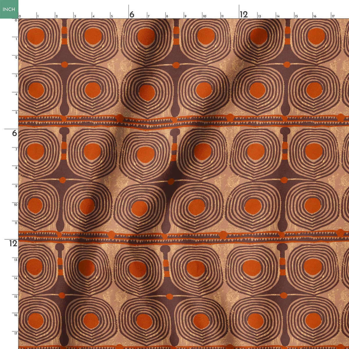 Spiraline on Spiced Fabric