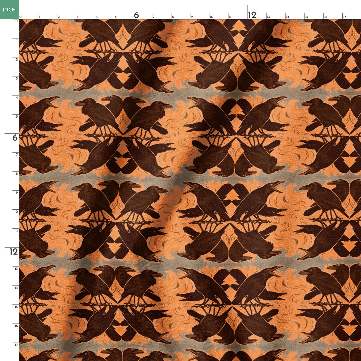 Raven Ramble on Black Days Fabric