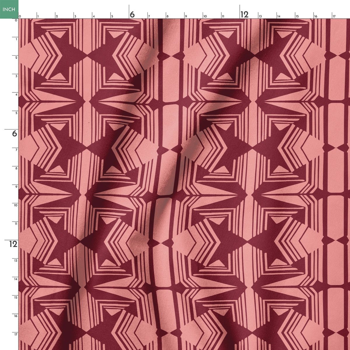 Clarice on Oxblood Fabric