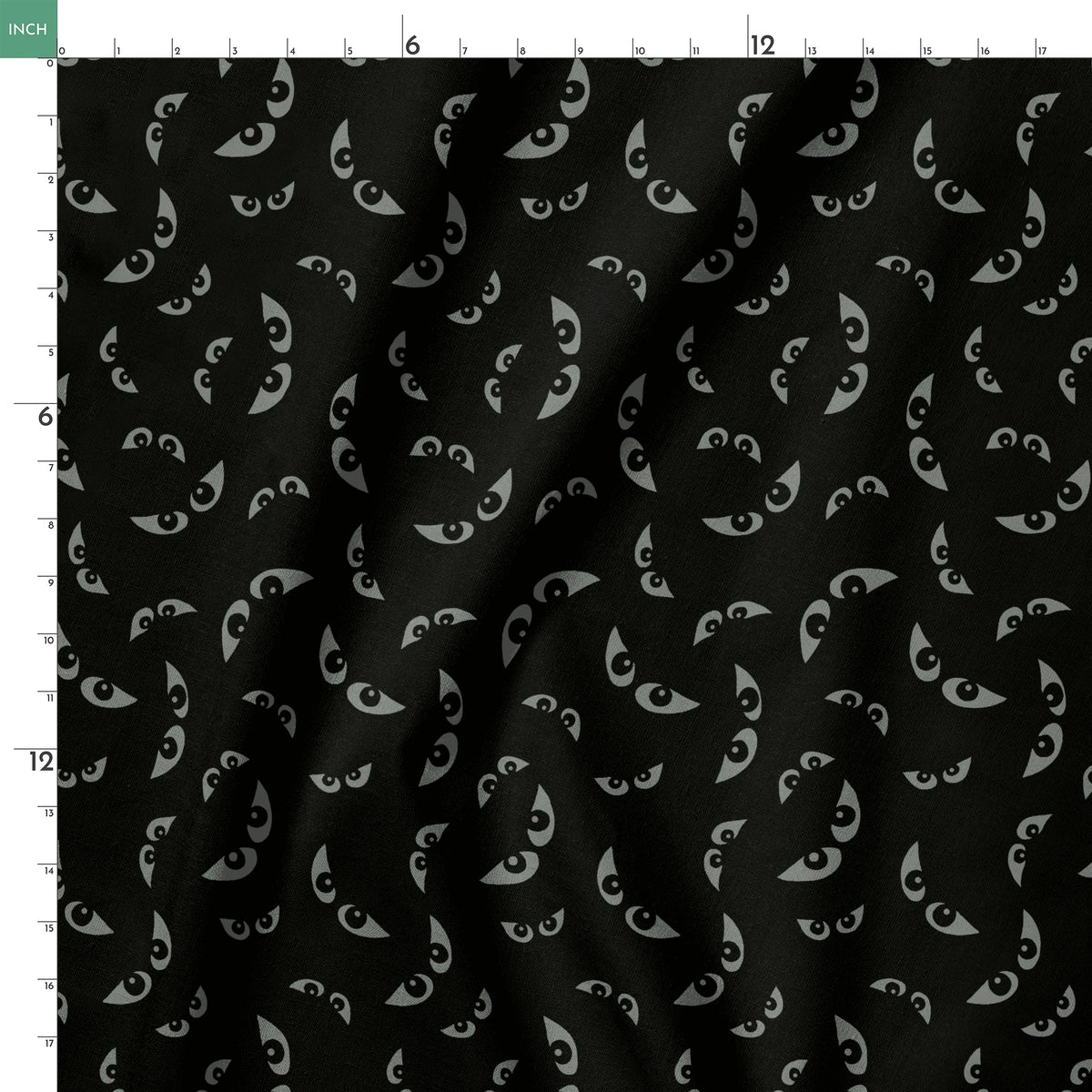 Jeepers on Black Days Fabric