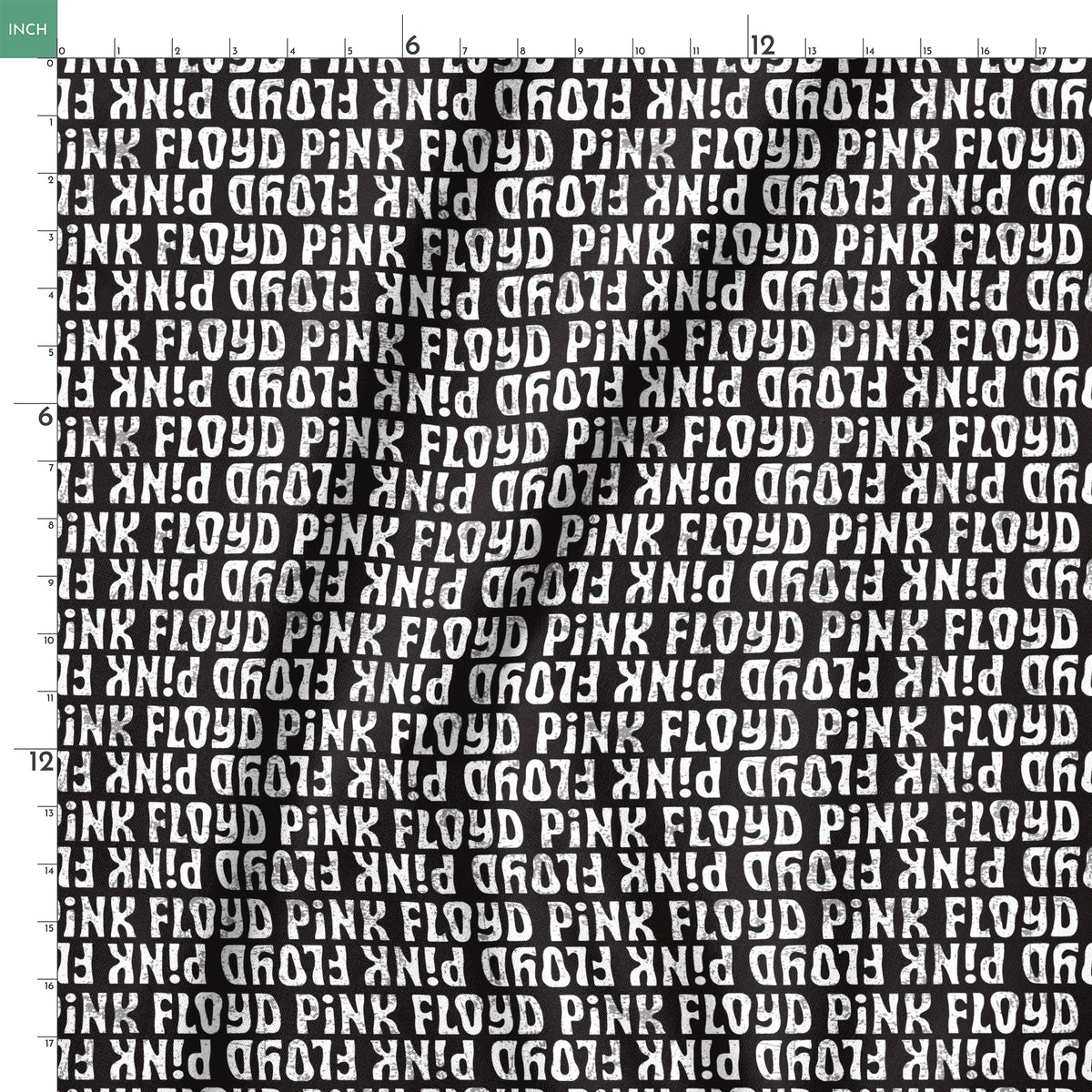 Pink Floyd Band Name Fabric