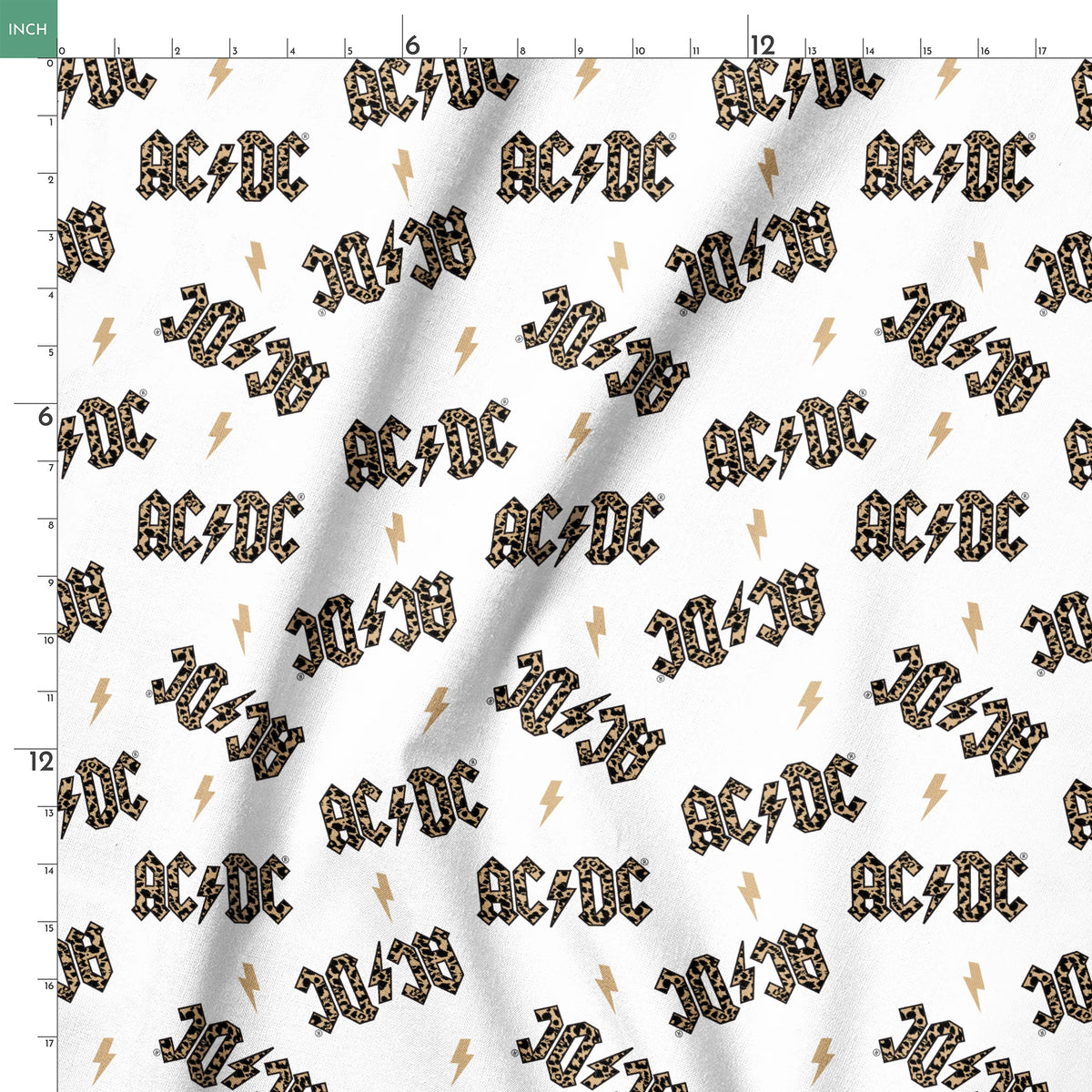 AC/DC Leopard Print Fabric
