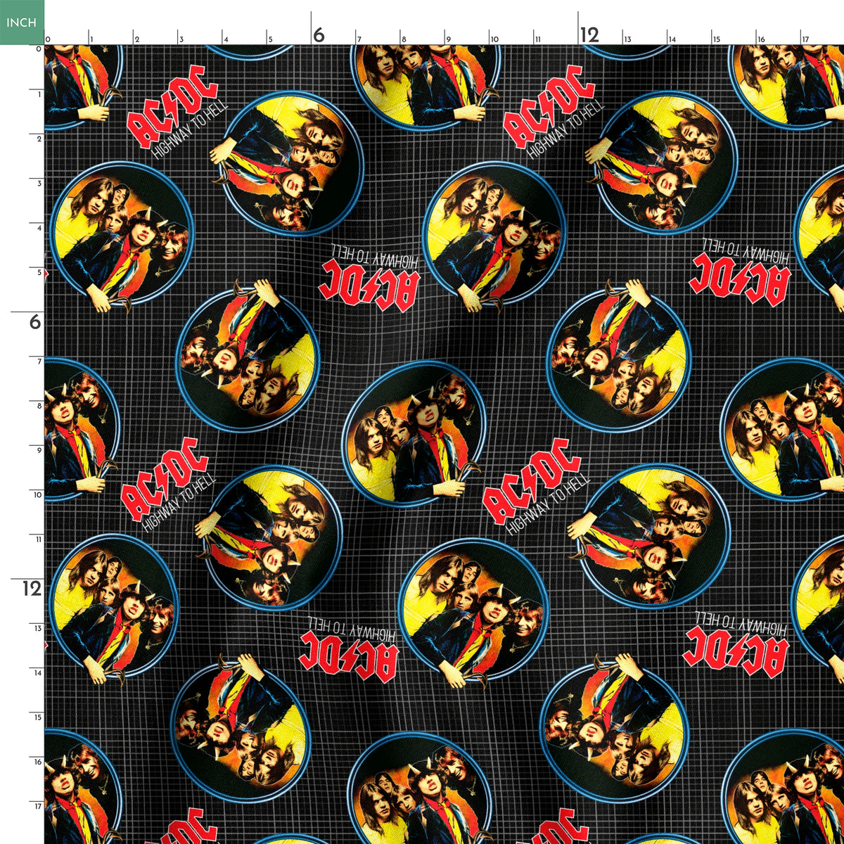 AC/DC Highway to Hell Fabric