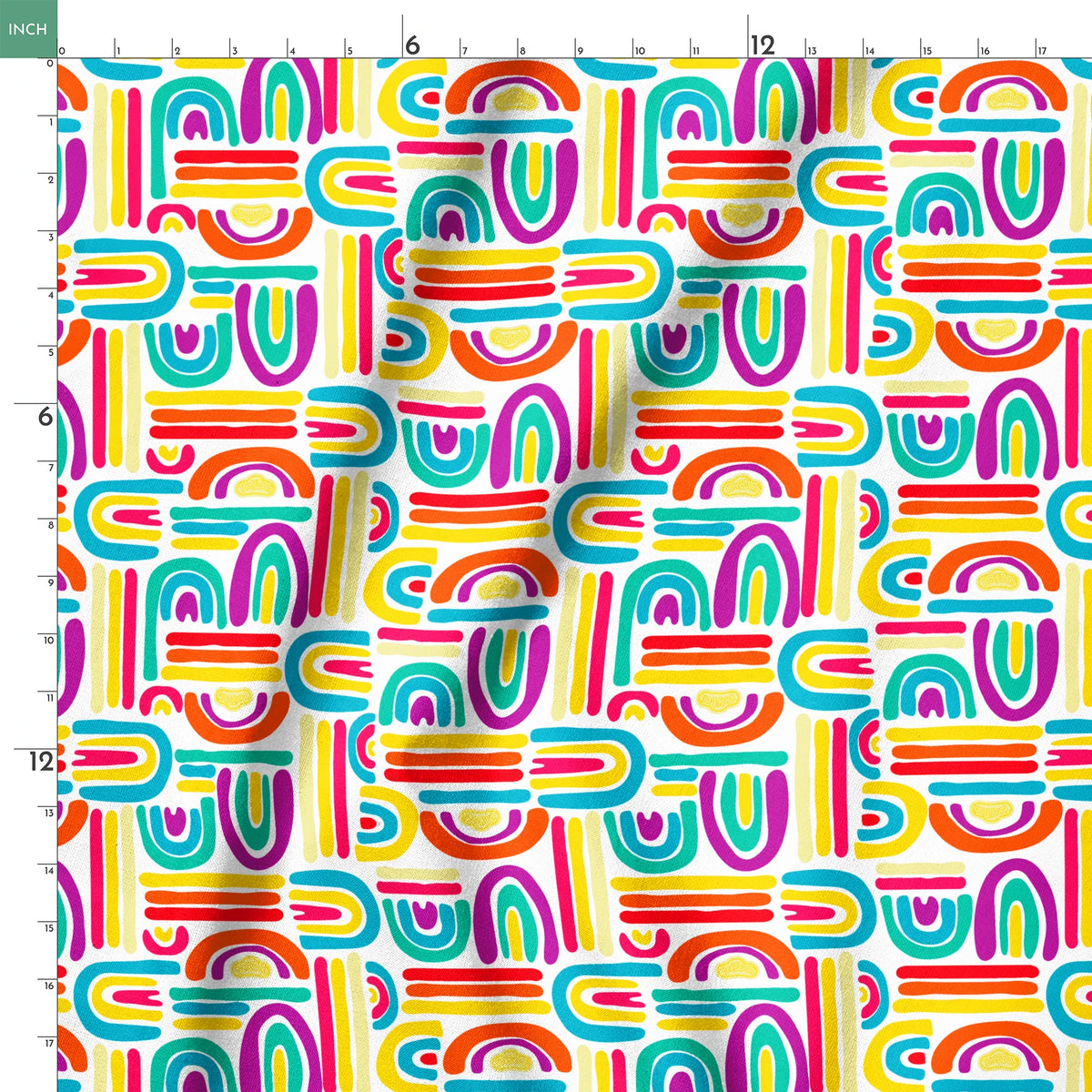 Hasbro Play-Doh Rainbow Arch on White Fabric