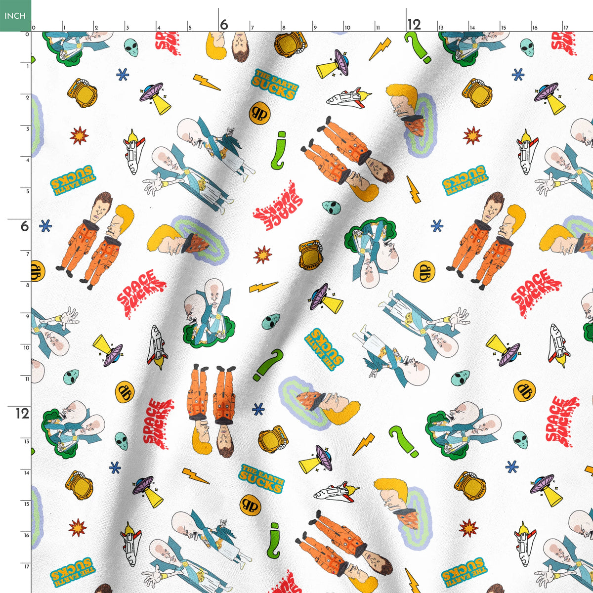 Paramount Beavis and Butt-Head Space Sucks Fabric