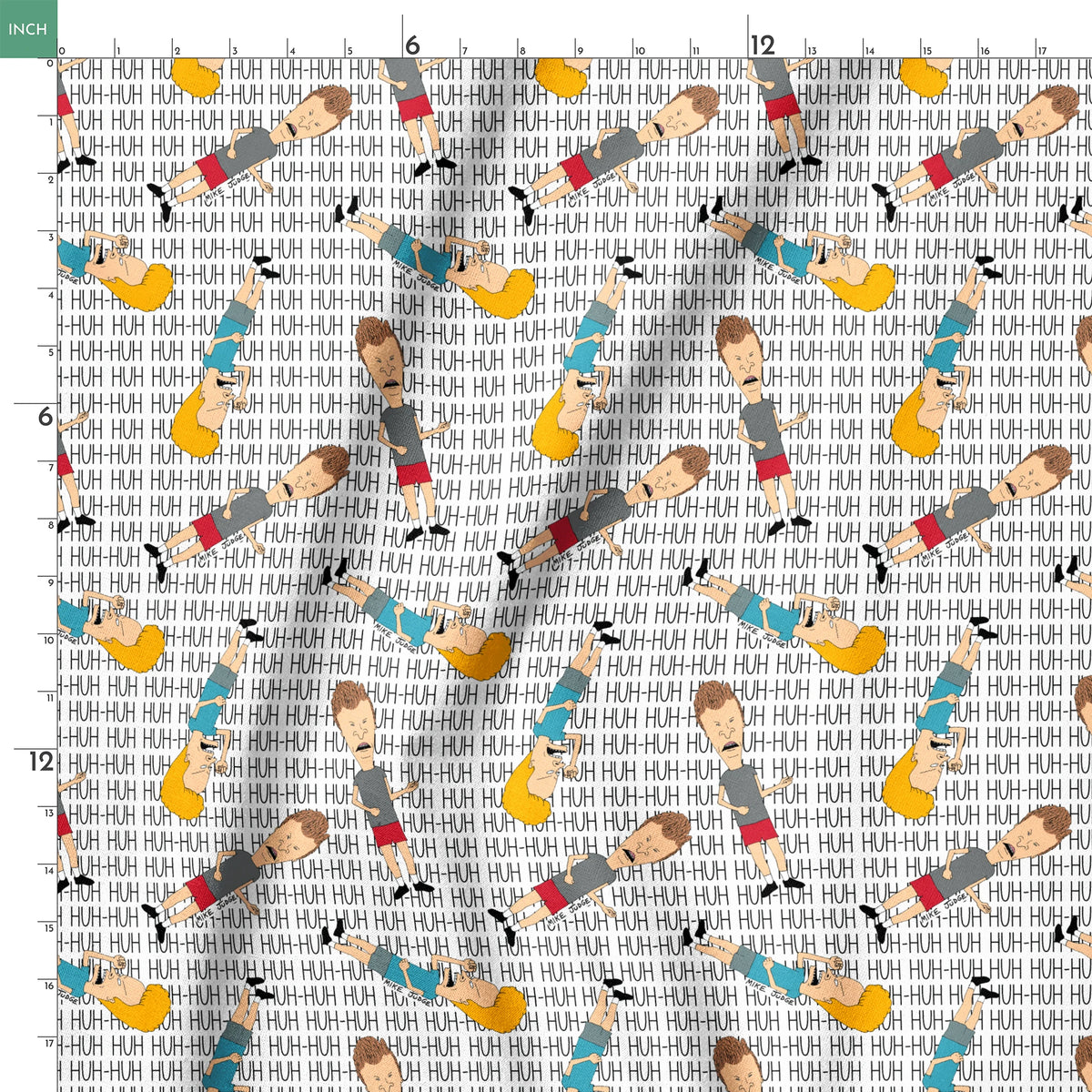 Paramount Beavis and Butt-Head HUH-HUH Fabric