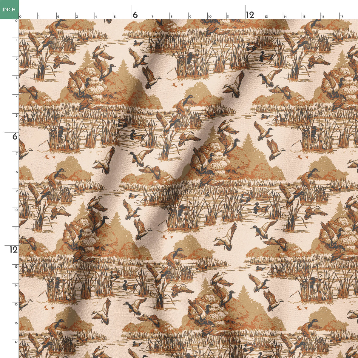 Marsh on Spice Fabric