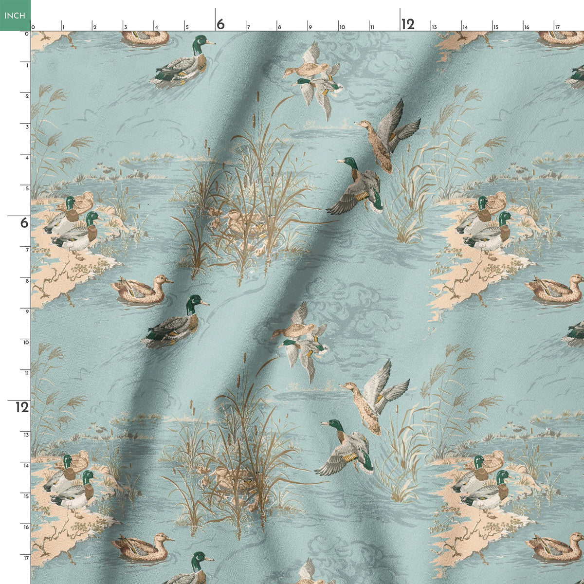 Mallard on Mineral Fabric
