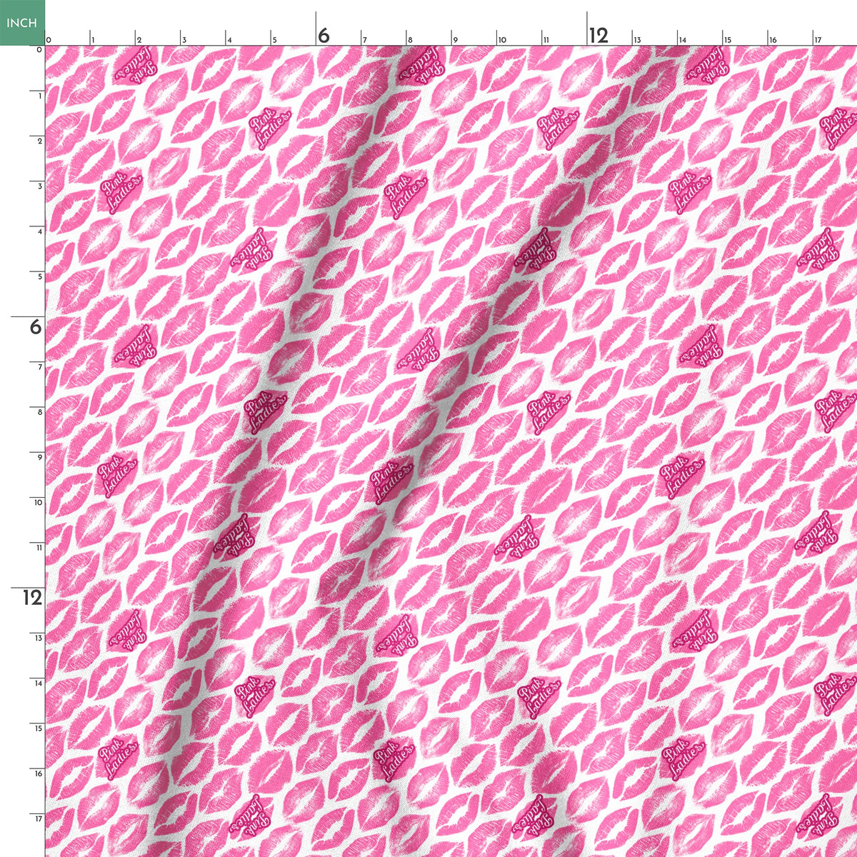 Paramount Grease Pink Ladies Lipstick on Pink Fabric