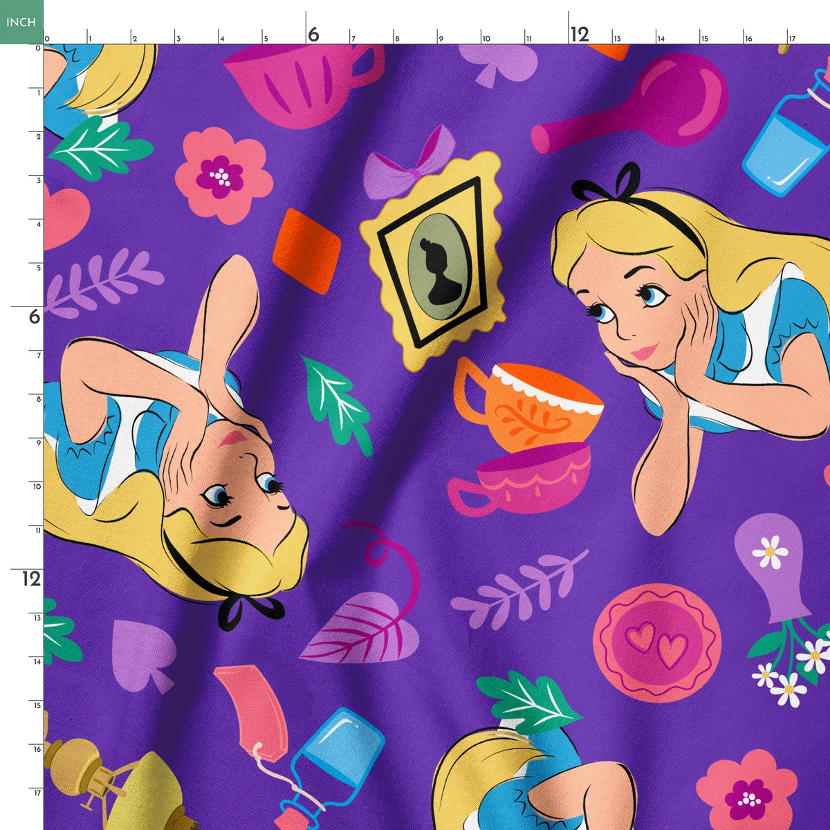 Disney Alice in Wonderland "Drink Me" Toss Fabric