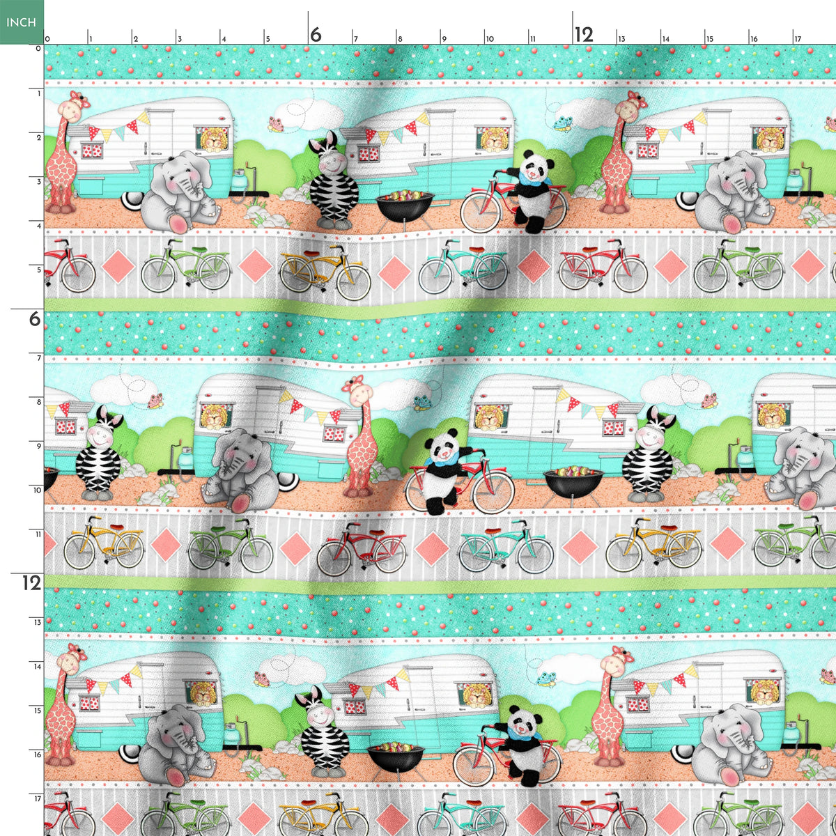 Vicki Schreiner BaZooples Safari Biking Fabric