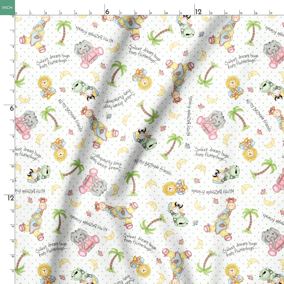 Vicki Schreiner BaZooples Safari Bedtime Friends Fabric