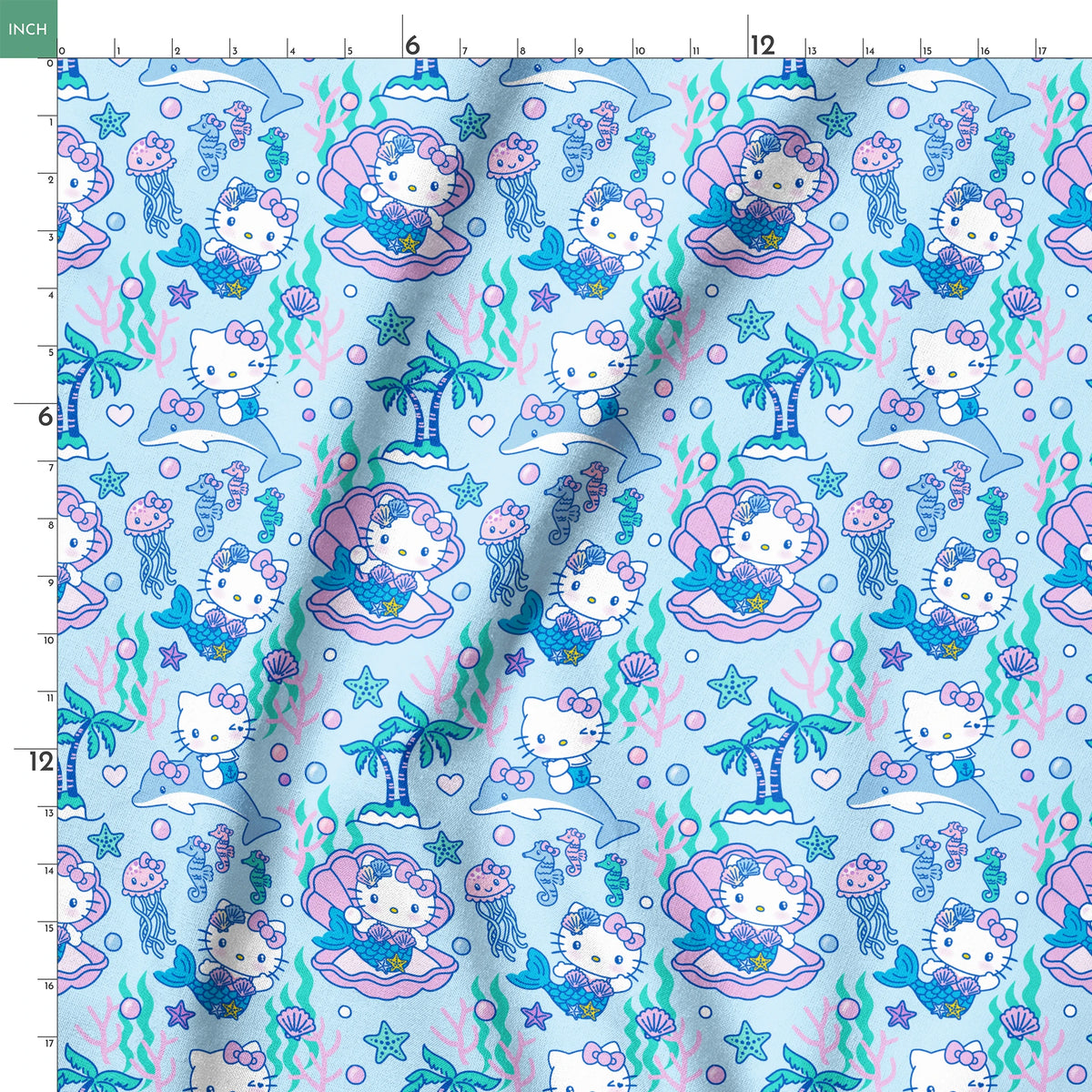 Hello Kitty® Mermaids Toss Fabric