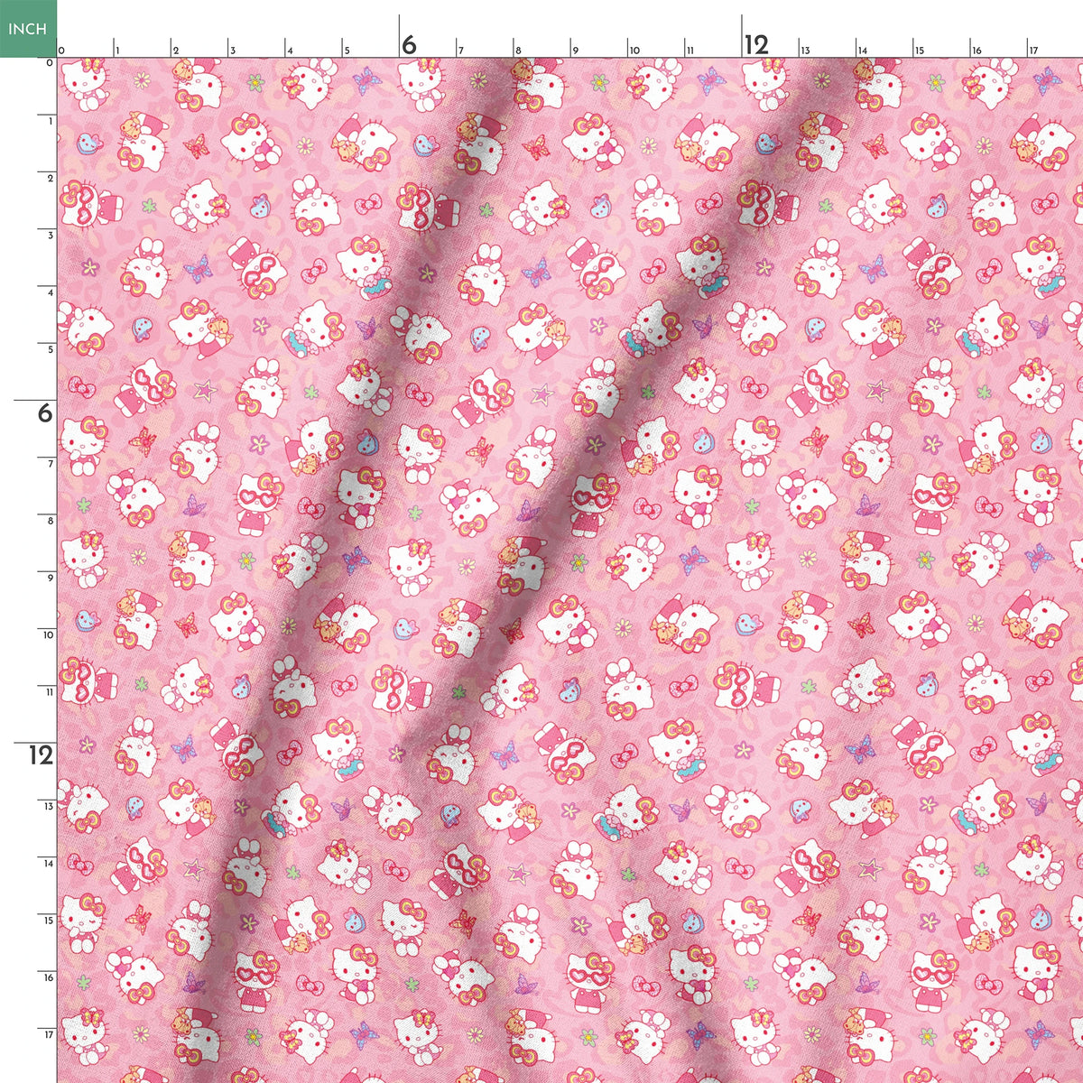 Hello Kitty® Pink Leopard Fun Fabric