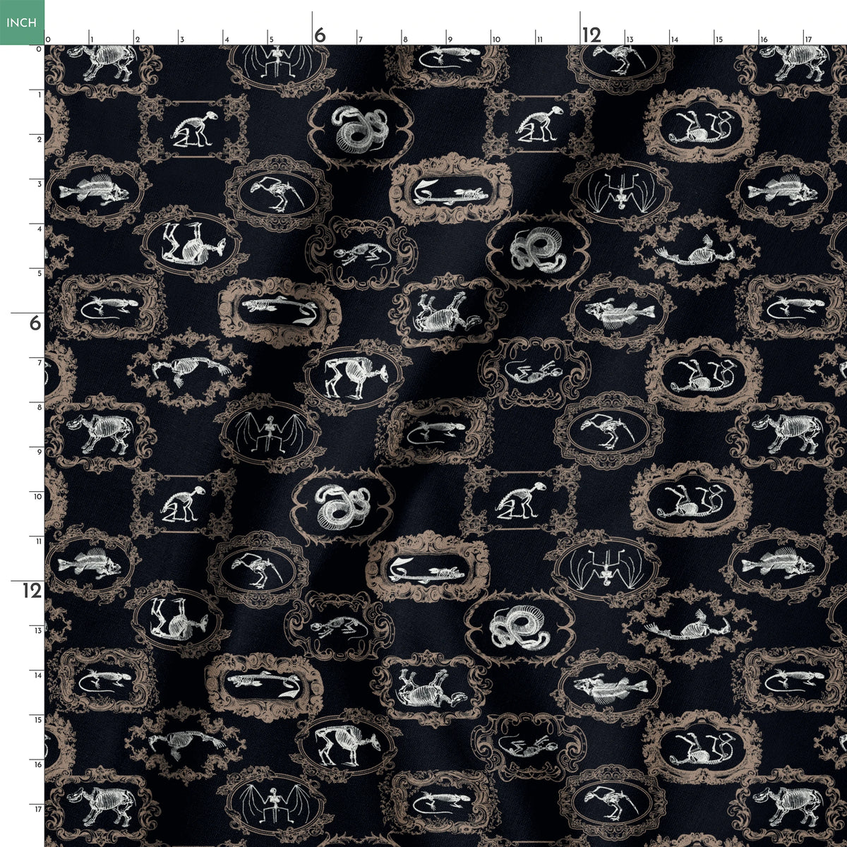 Disney Haunted Mansion Pet Portraits on Black Fabric