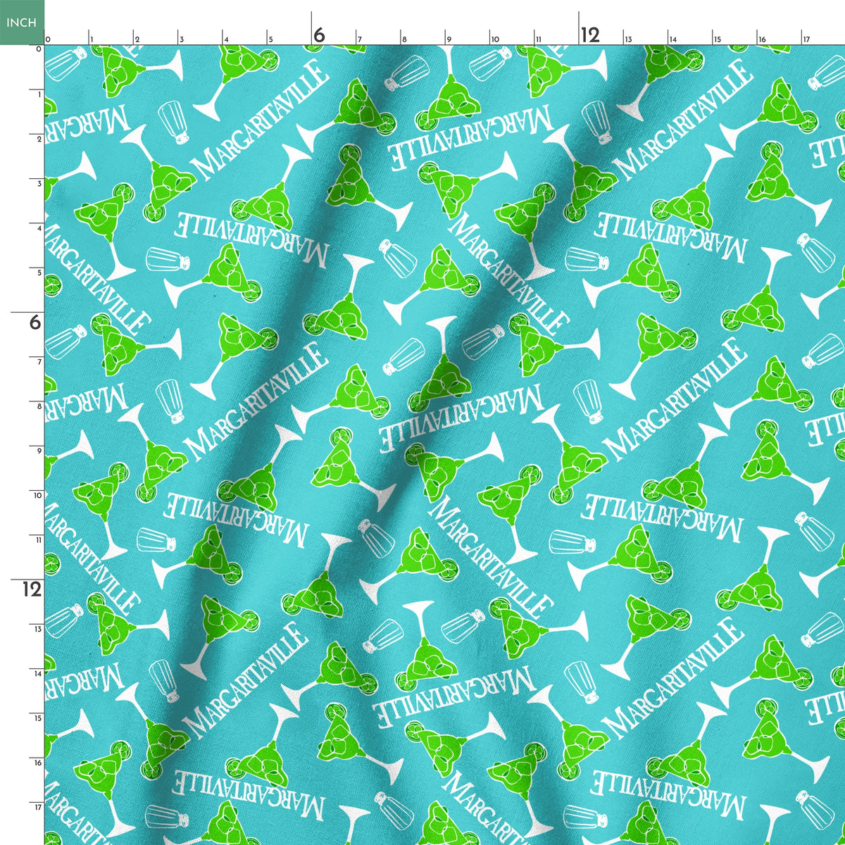 Margaritaville Tropical Lime Margaritas Toss Fabric