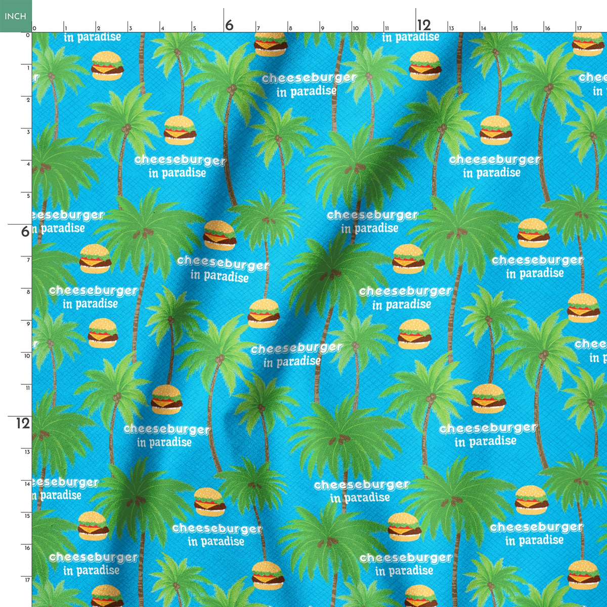 Margaritaville Cheeseburger Paradise Tropical Fabric