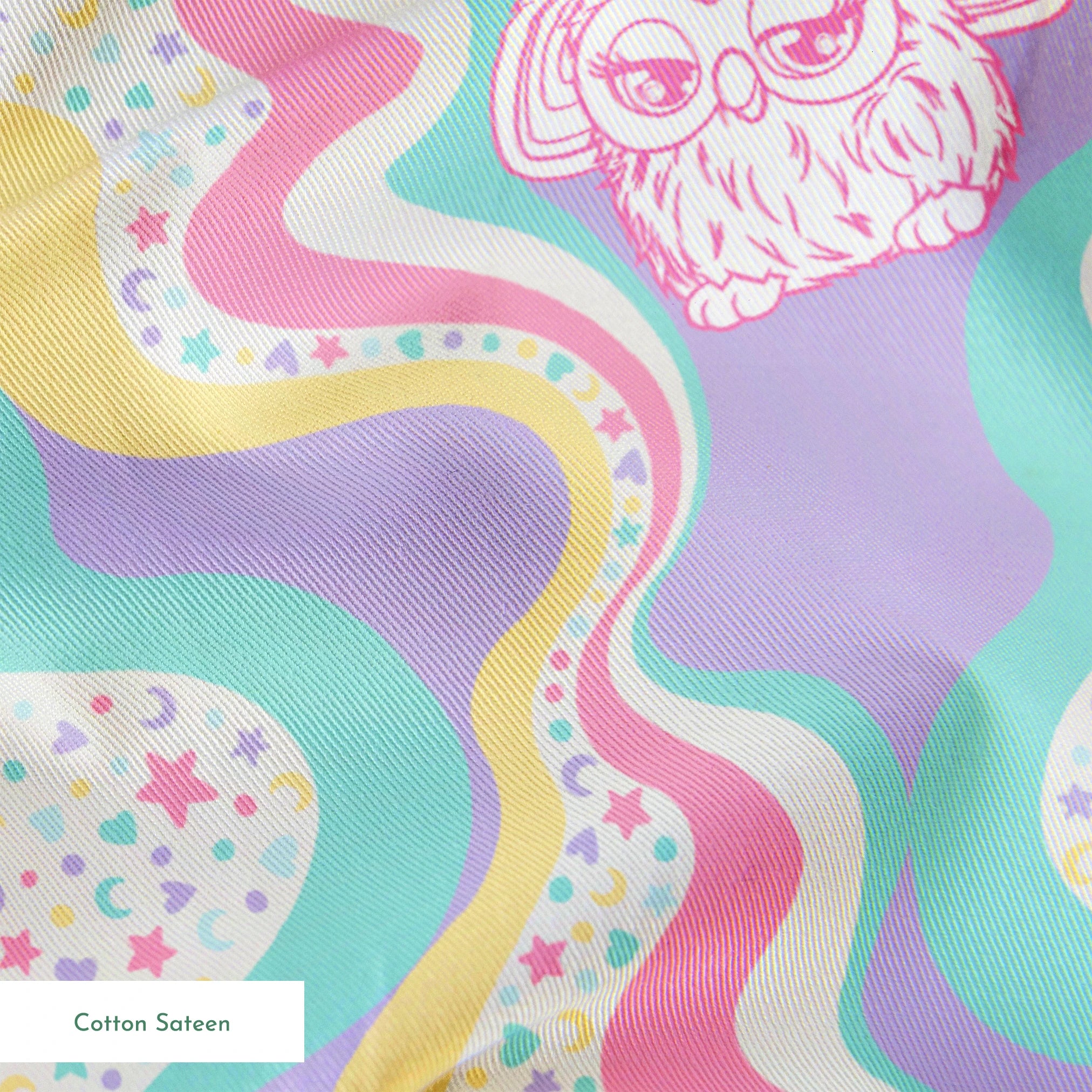 Hasbro Furby Rainbow Squiggles Fabric