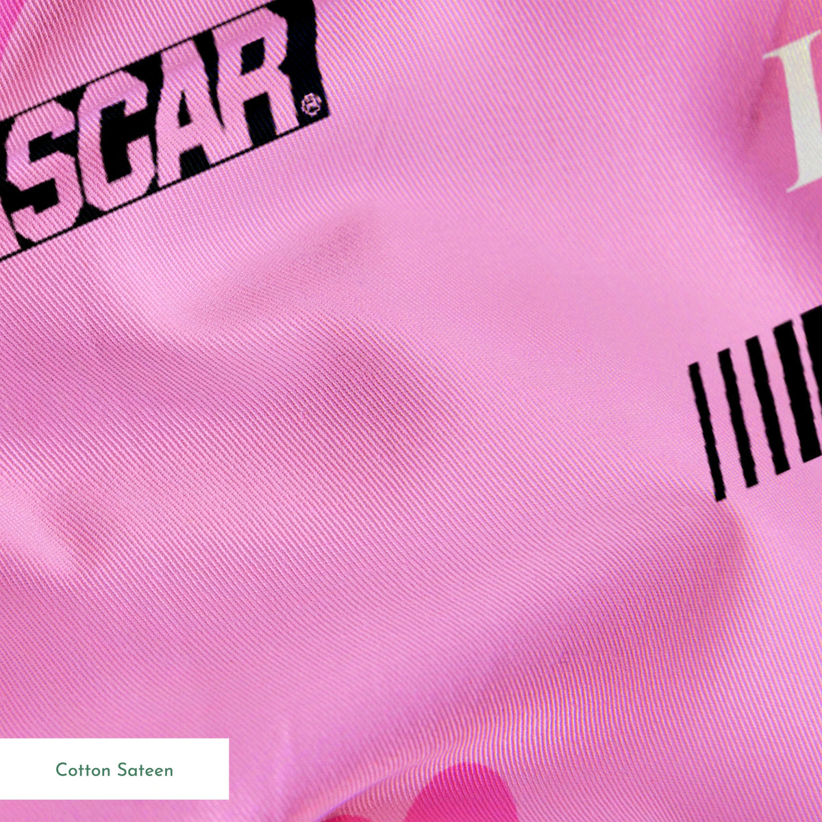 NASCAR® Retro I Love Racing Pink Fabric
