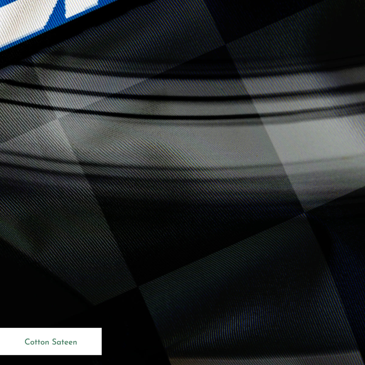 NASCAR® Retro Checkered Flag and Logo Toss Fabric