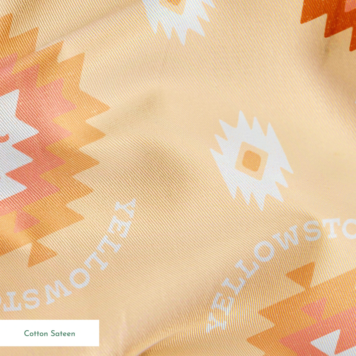 Paramount Yellowstone Tribal Medallions on Sun Yellow Fabric