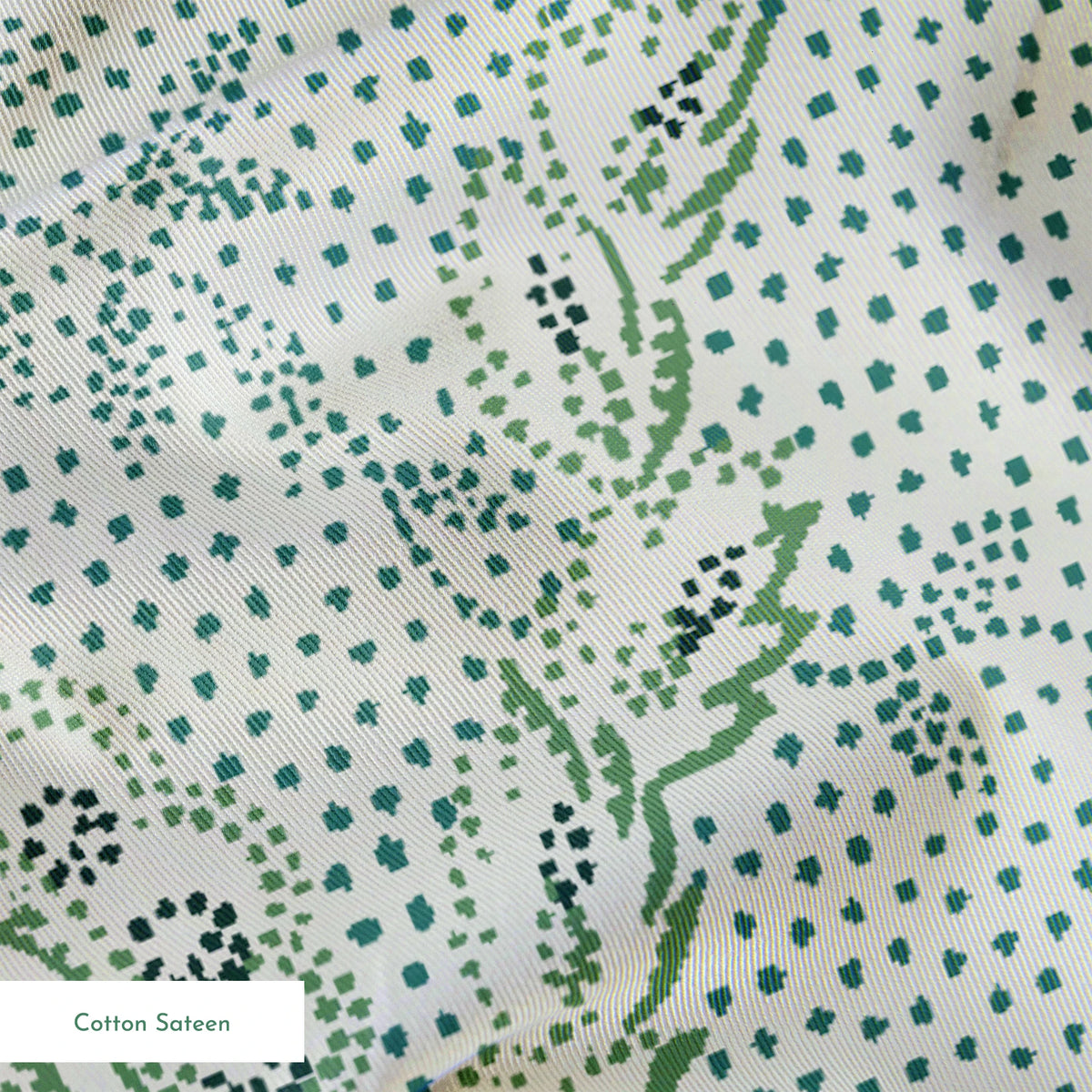Rina on Silver Sage Fabric