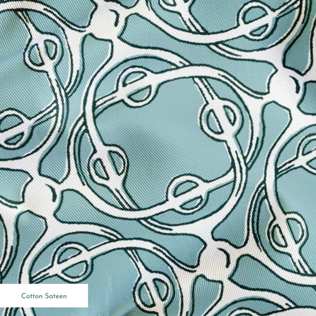 Farrah on Silver Sage Fabric