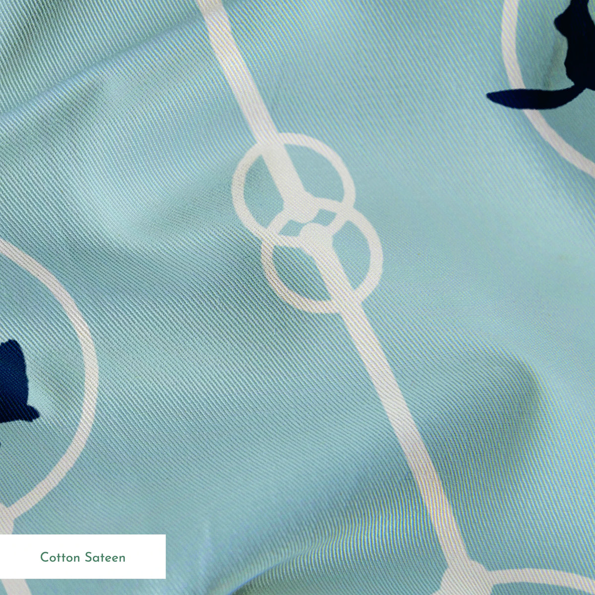 Brooks on Blue Fabric