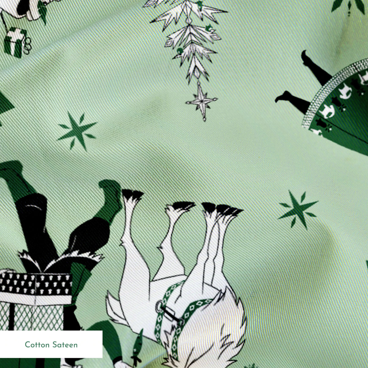 Disney Frozen Holiday Friends on Green Fabric