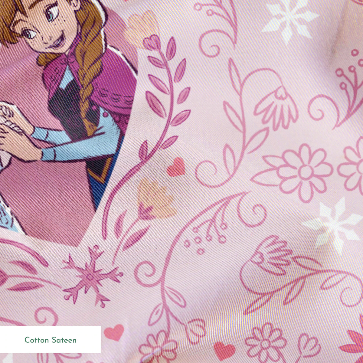 Disney Frozen Sisterly Bond on Pink Fabric