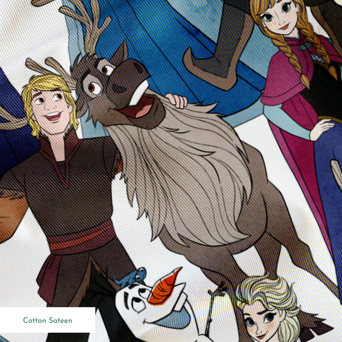 Disney Frozen Character Collage Fabric