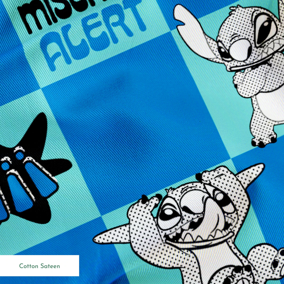 Disney Stitch Mischief Alert Fabric