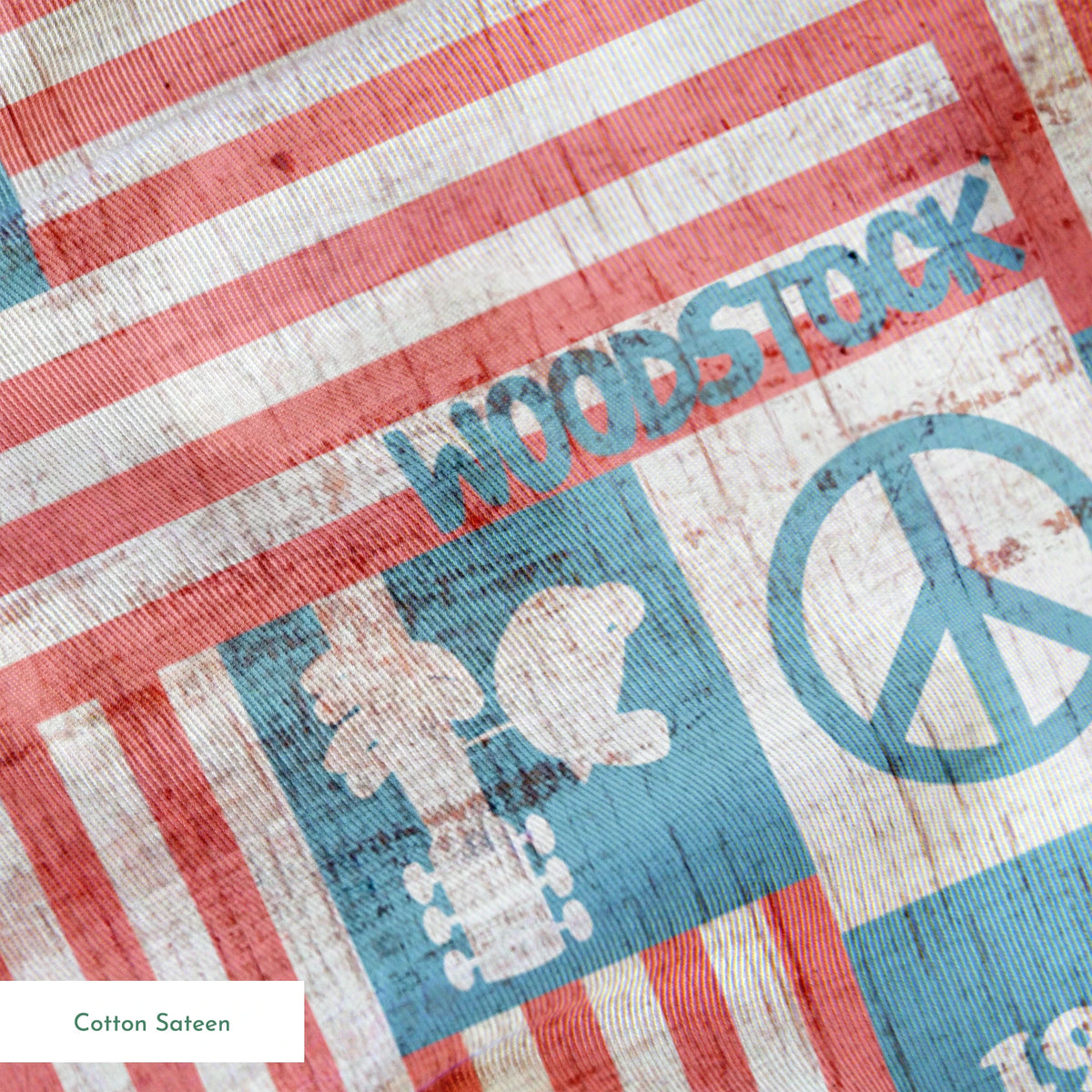 Woodstock Americana Flags Fabric