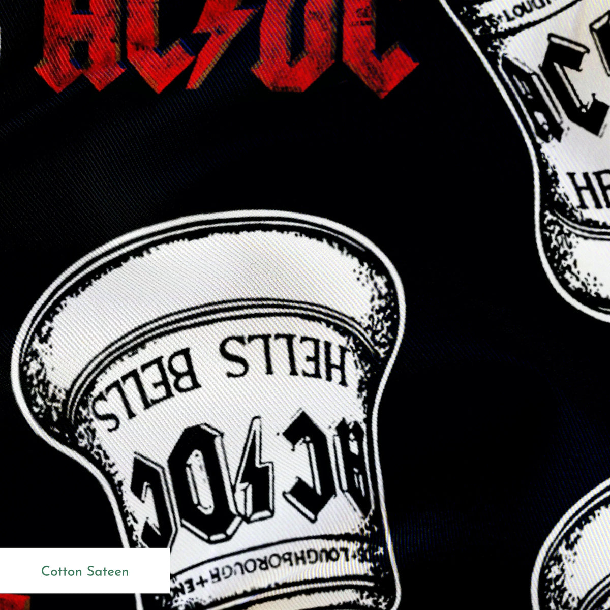 AC/DC Hells Bells Toss Fabric