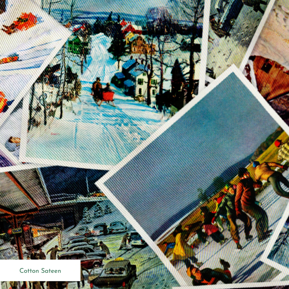 Saturday Evening Post Winter Wonderlands Fabric