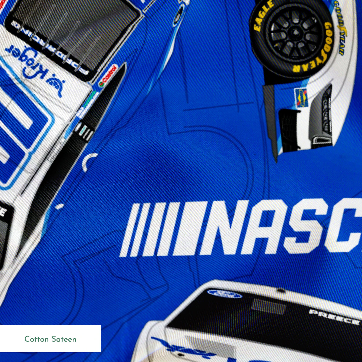 NASCAR® Ryan Preece Toss on Blue Fabric
