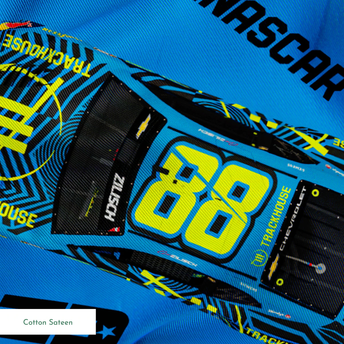 NASCAR® Connor Zilisch Toss on Blue Fabric