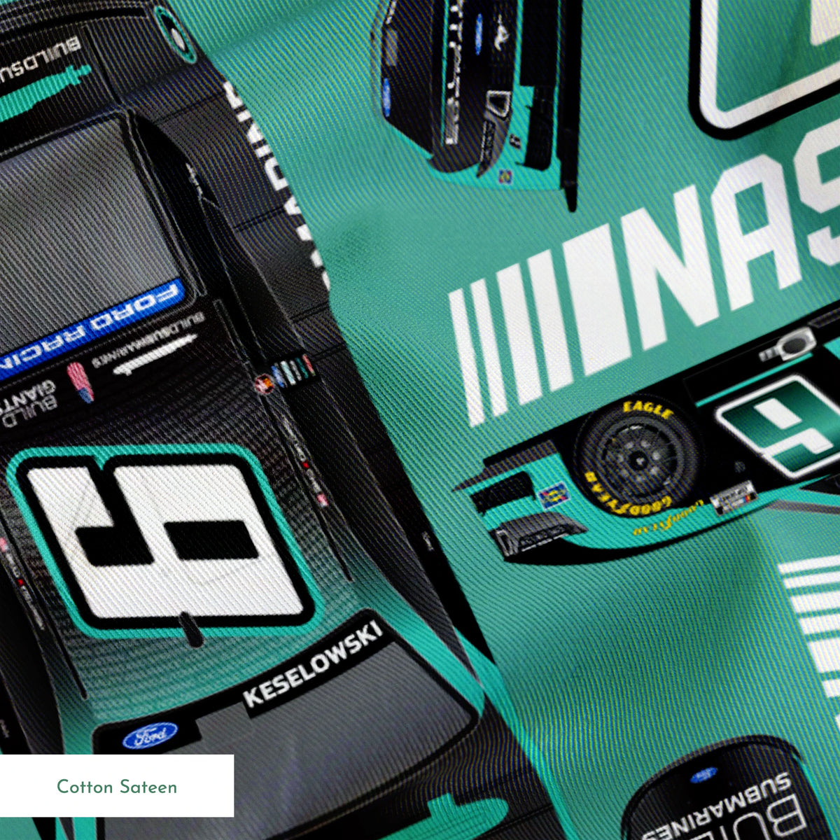 NASCAR® Brad Keselowski Toss on Green Fabric