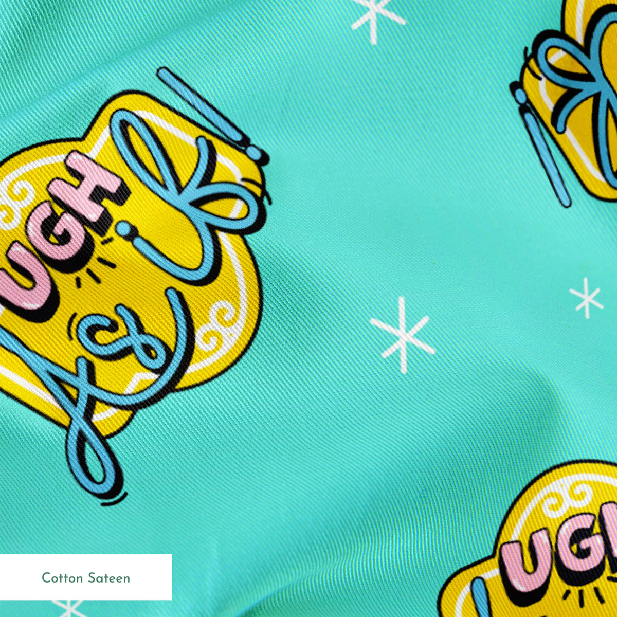 Paramount Clueless As If! on Aqua Fabric