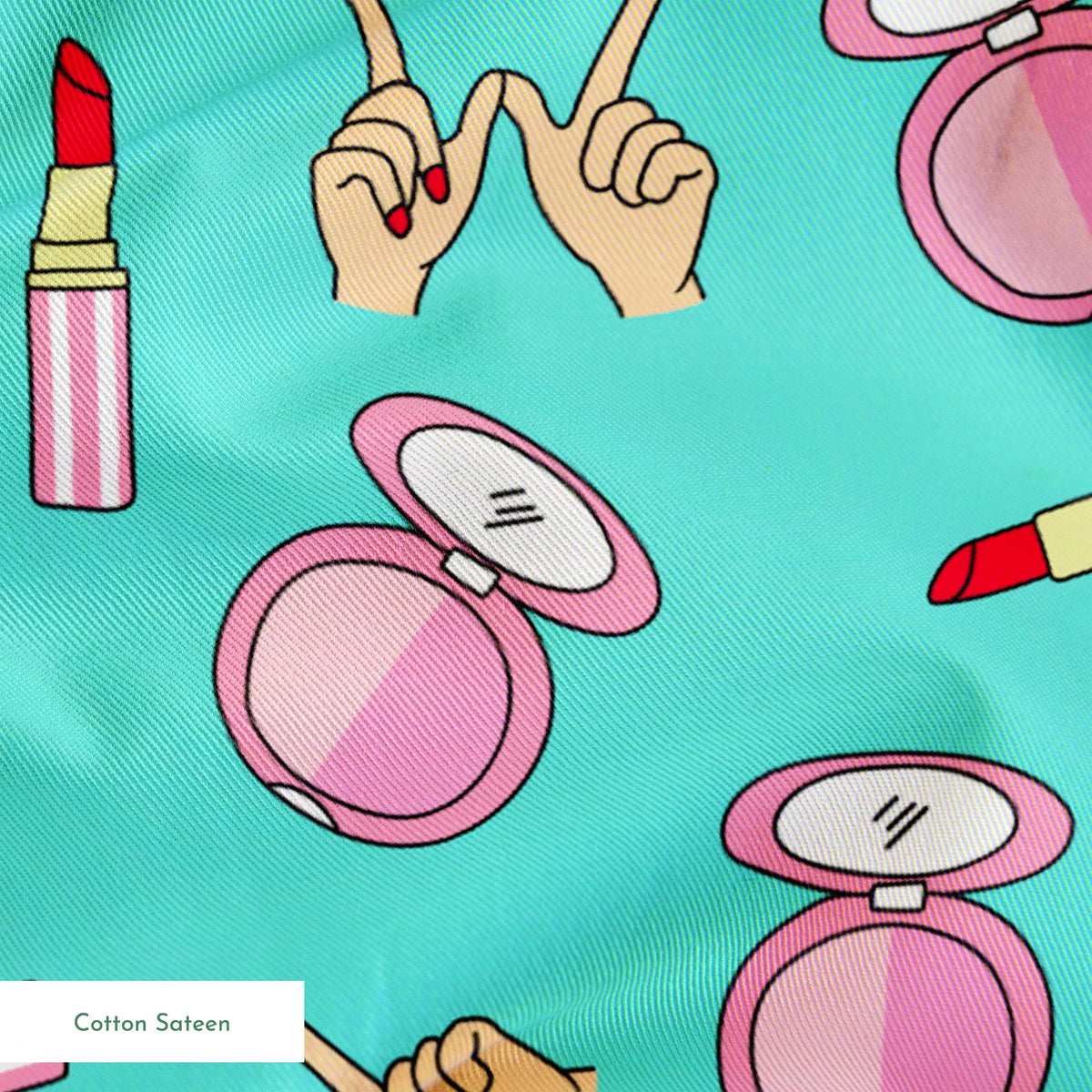 Paramount Clueless Whatever! on Teal Fabric