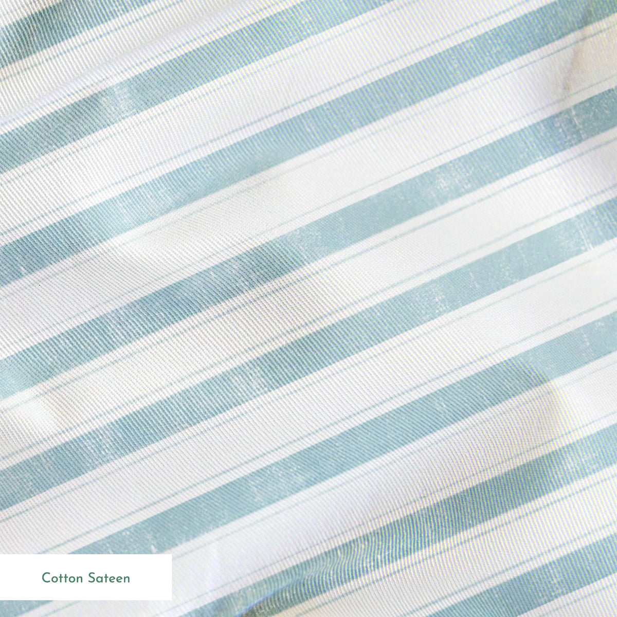 Danielle Murray Blue Stripes on White Fabric