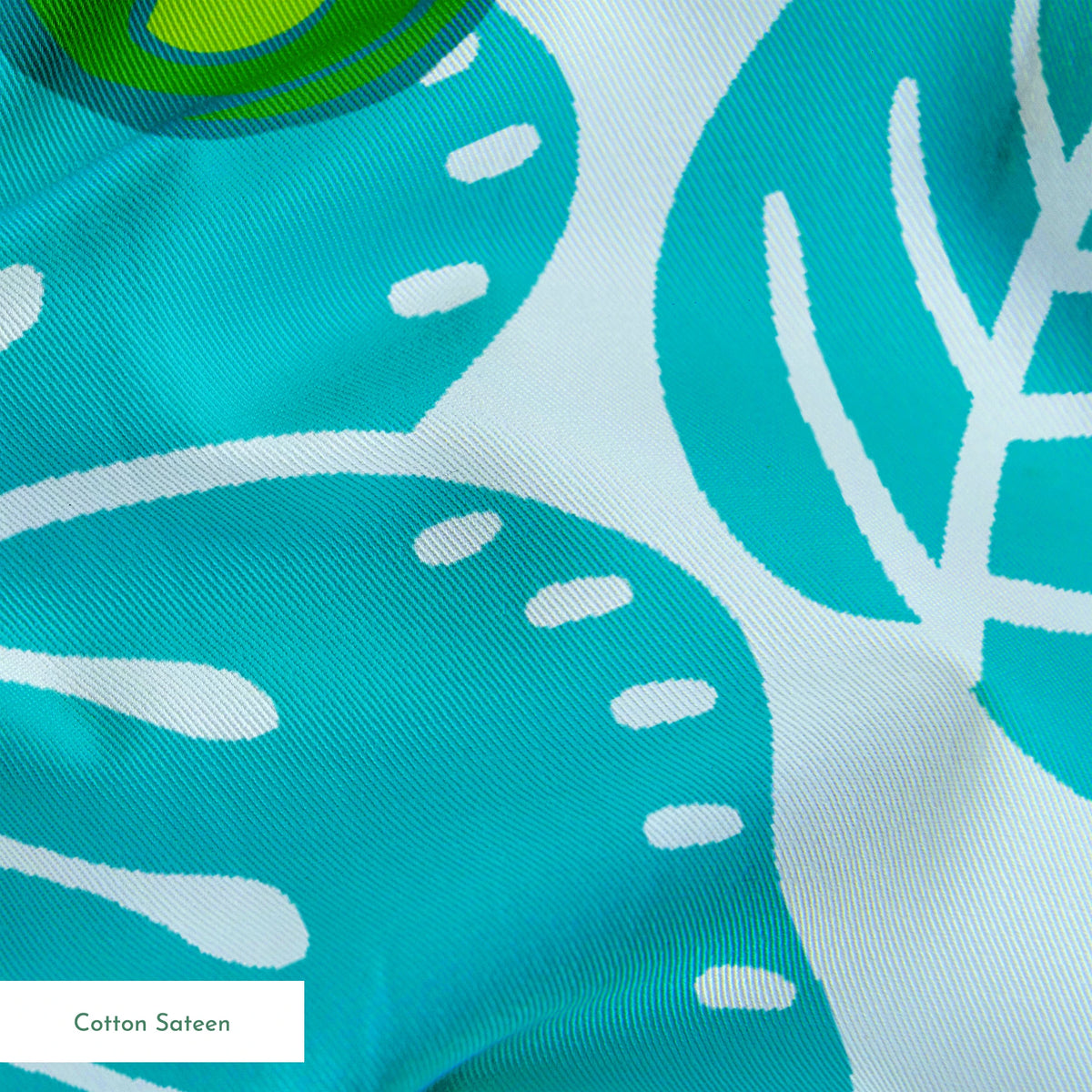 Margaritaville Tropical Floral on Blue Fabric