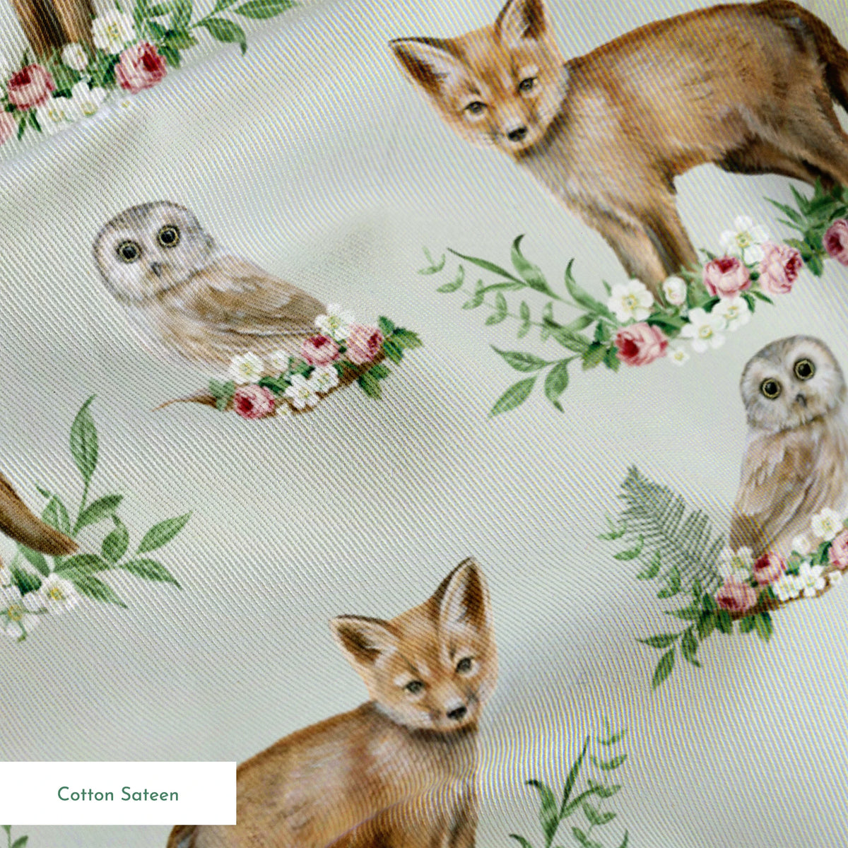 Danielle Murray Foxes and Owls Fabric
