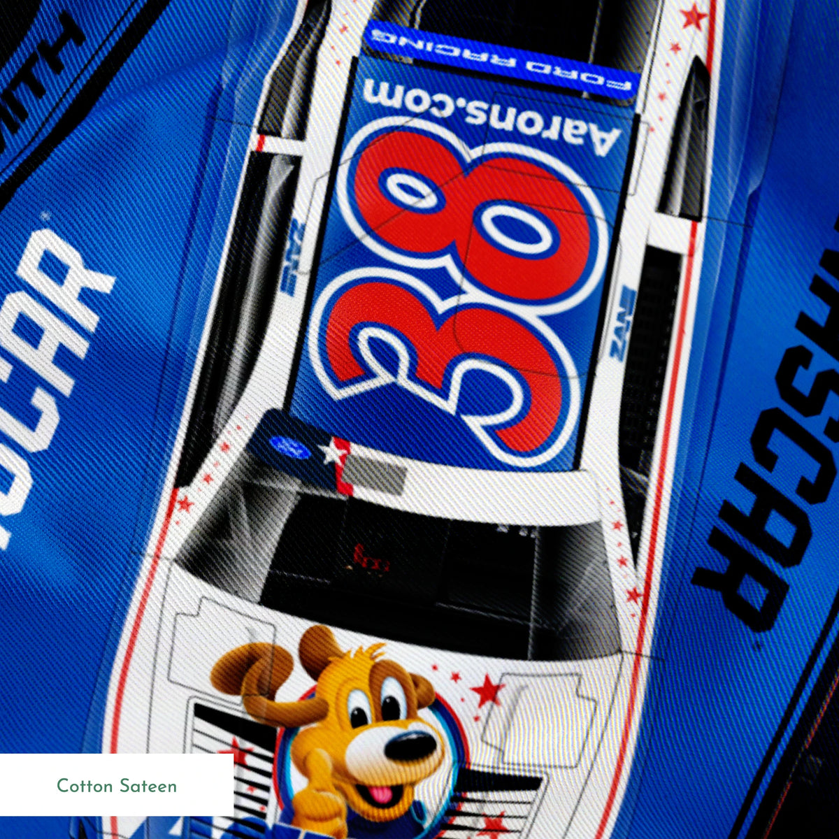 NASCAR® Zane Smith Toss on Blue Fabric