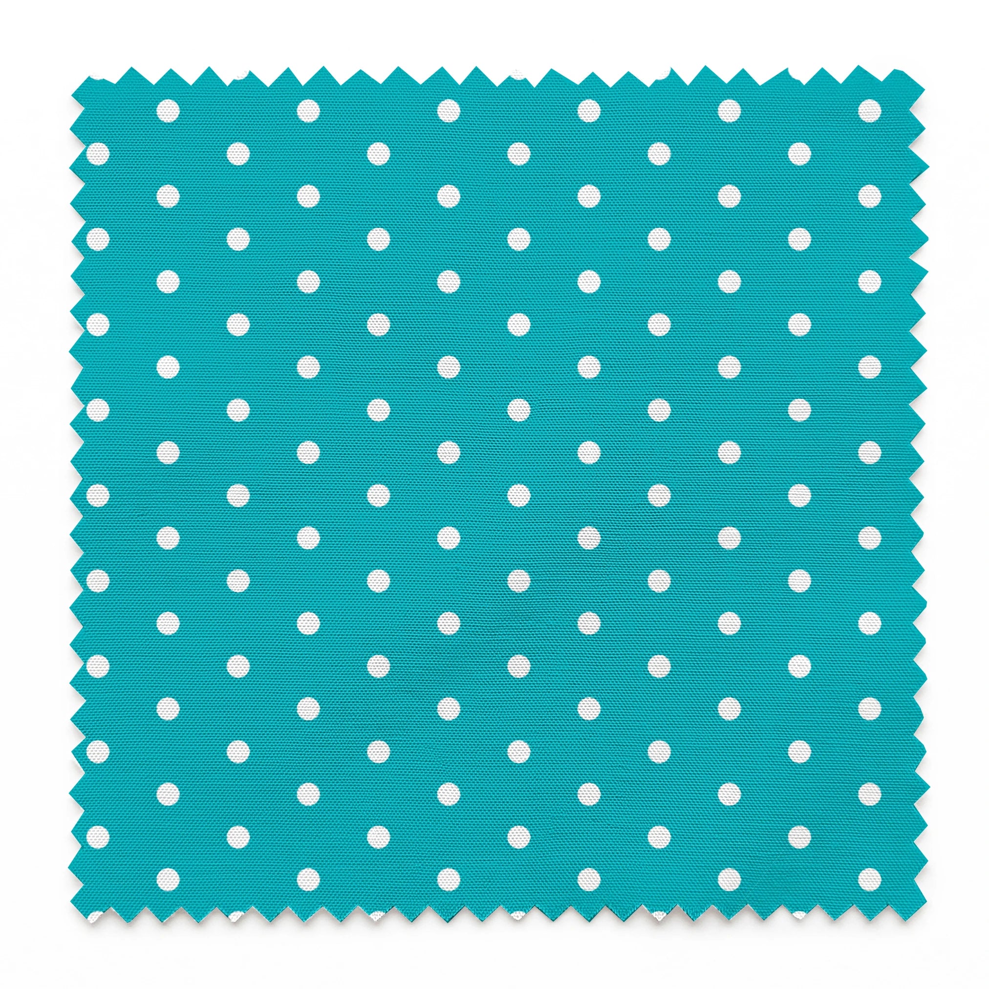 Two white circles on teal background springs swatch pinked