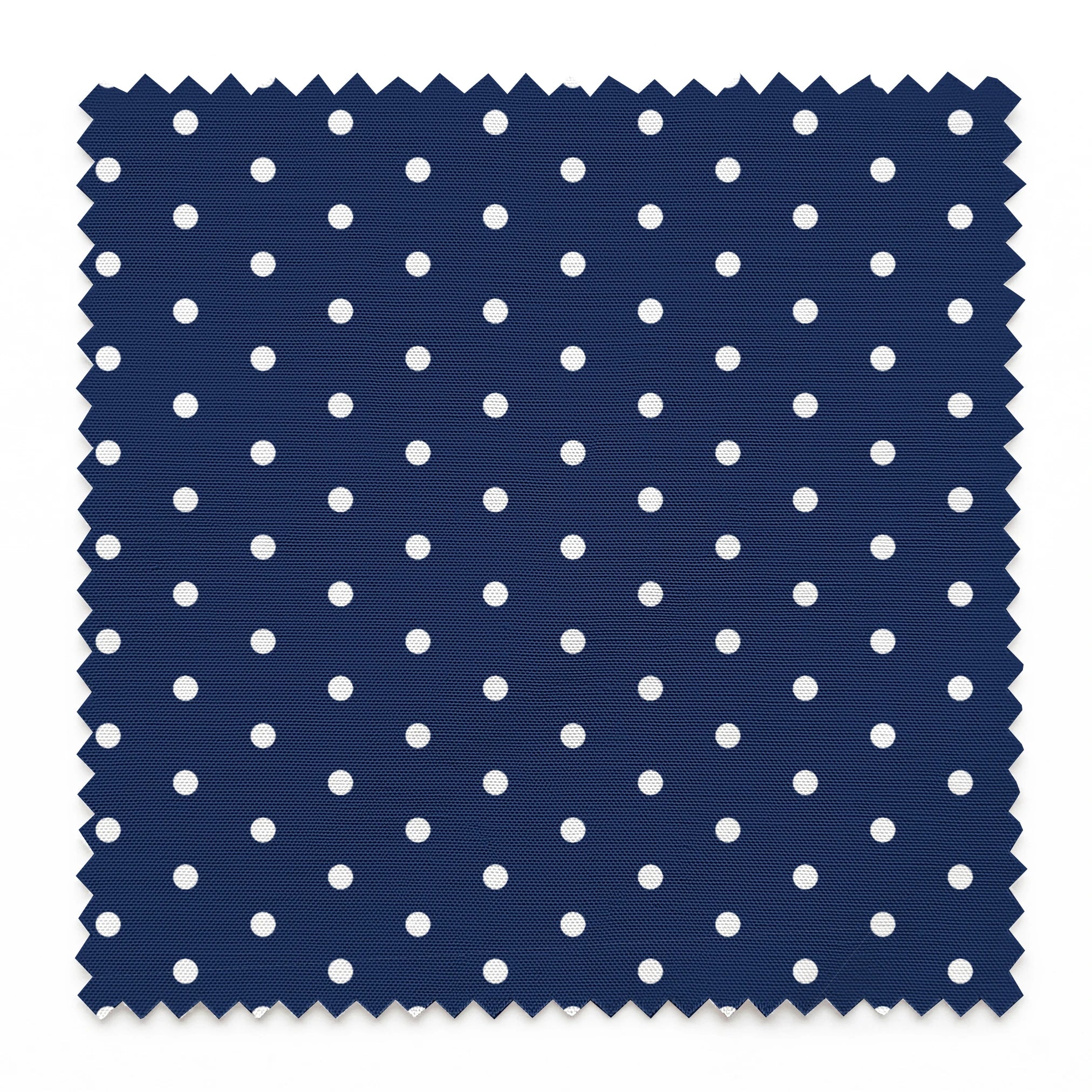 Two white circles on navy blue background springs swatch pinked