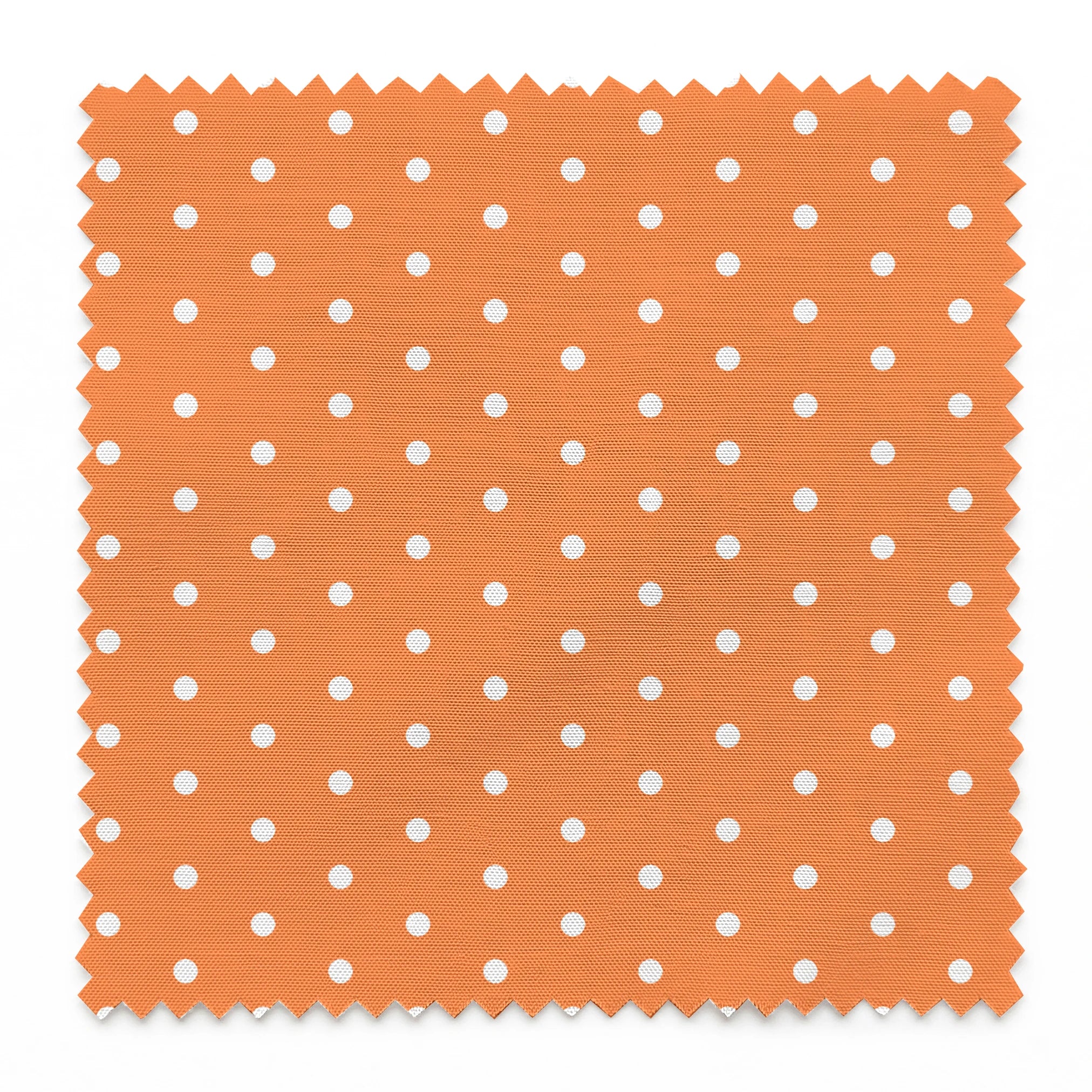 Two white circles on a bright orange background springs swatch pinked