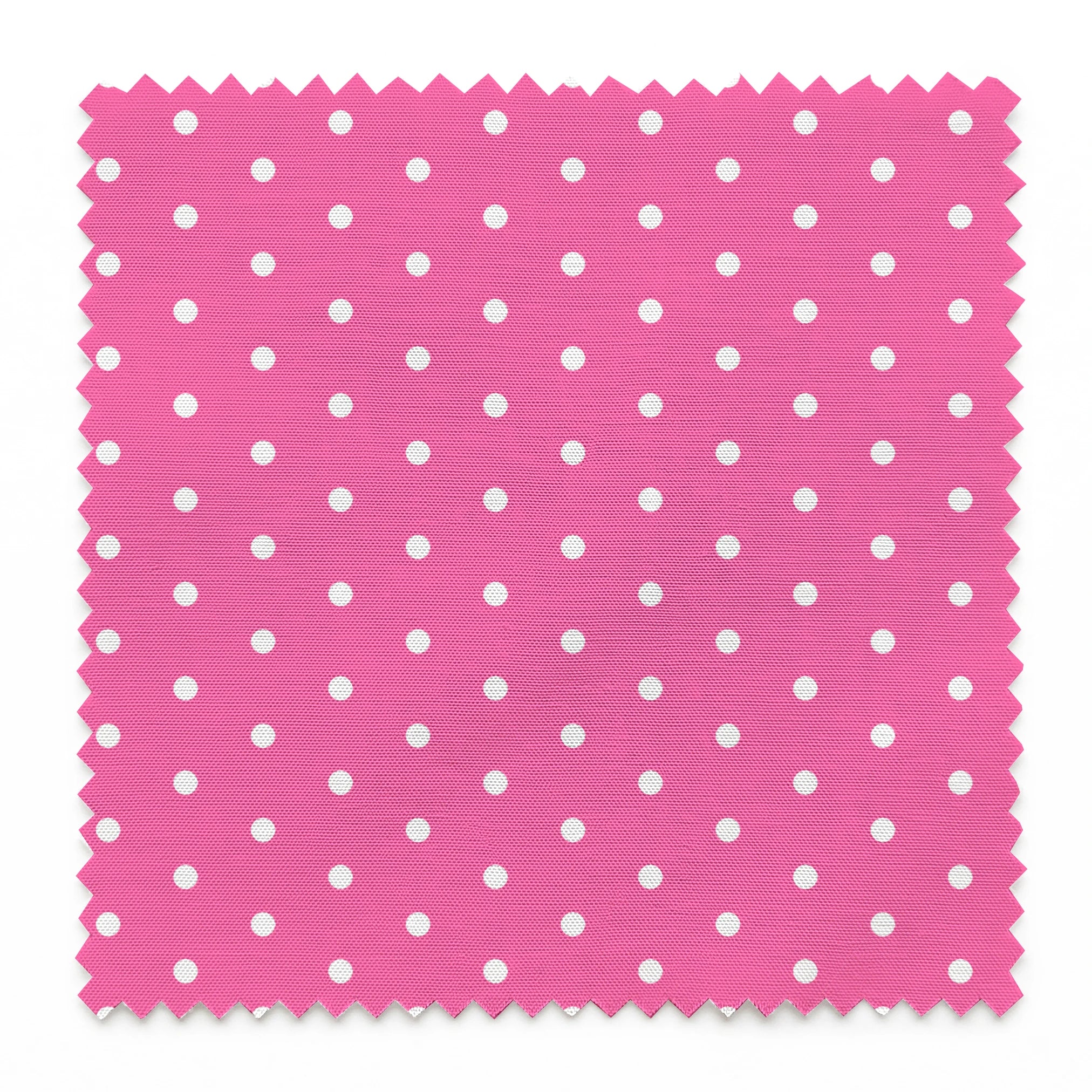 Two white circles on a bright pink background springs swatch pinked