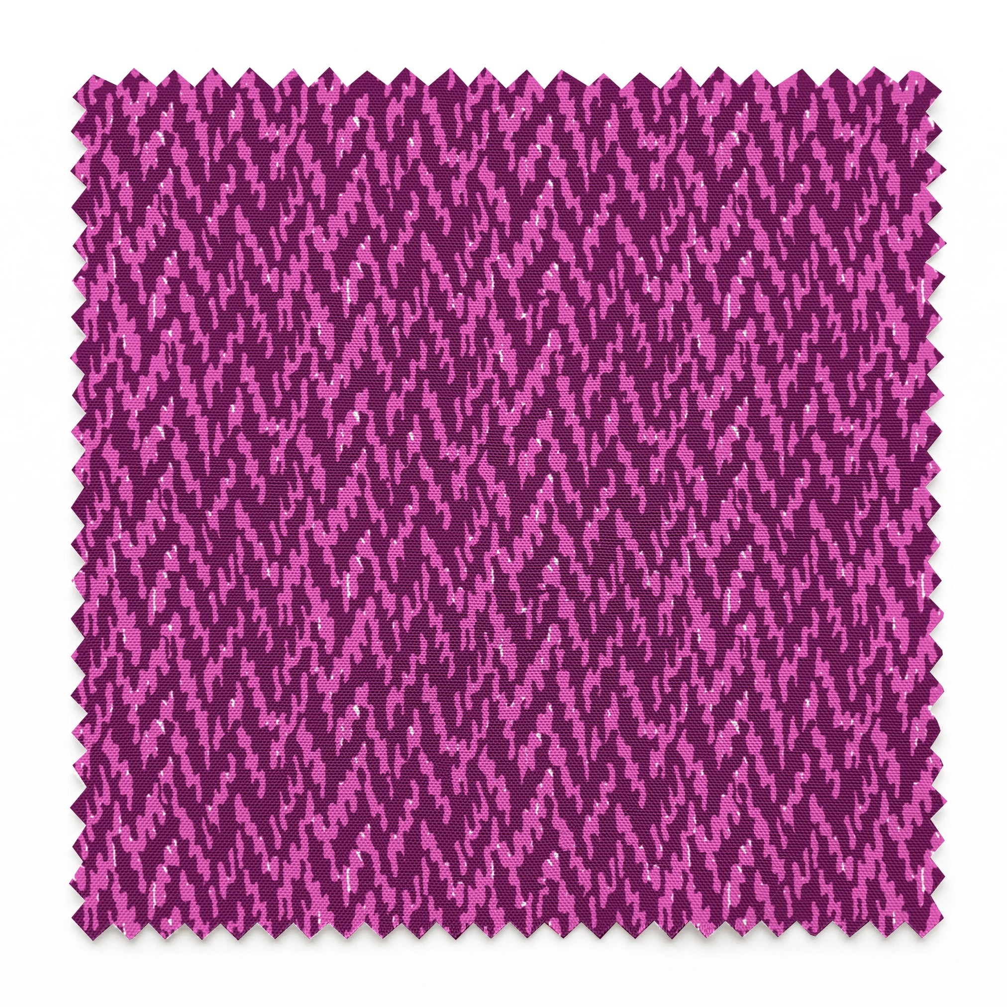 Purple abstract pattern with diagonal brush-like strokes in varying shades of magenta and violet springs swatch pinked