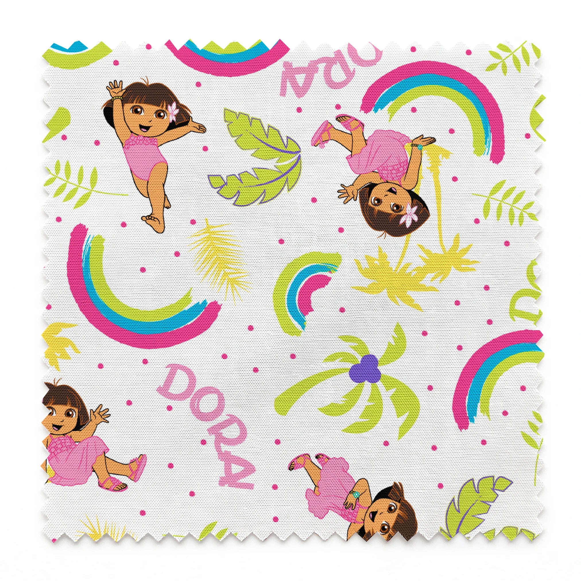 Nickelodeon Dora the Explorer Tropical Rainbow | Fabric by the Yard
